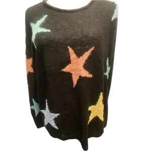 Umgee Women’s Sweater Stars Colorful New medium, like POL & Easel